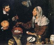 Diego Velazquez Old Woman Cooking Eggs painting